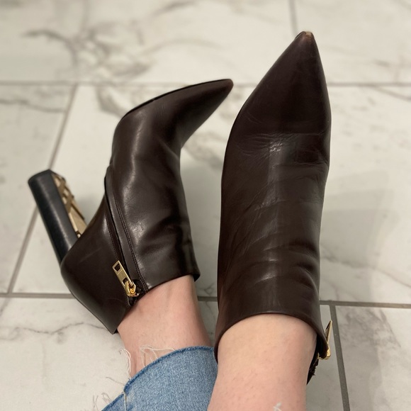 Burberry "Bamburgh" brown leather ankle booties - Picture 13 of 13